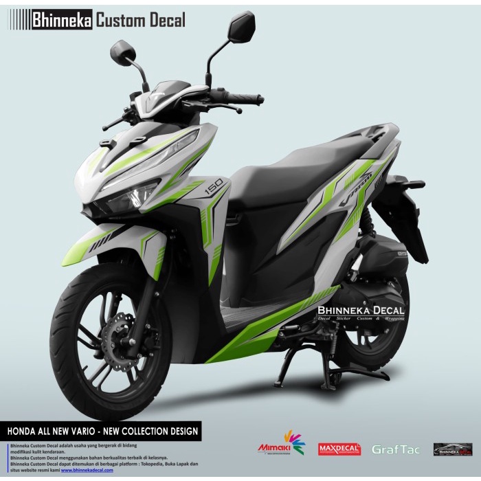 Decal Sticker Honda VARIO ALL NEW MINIMALIS HIJAU