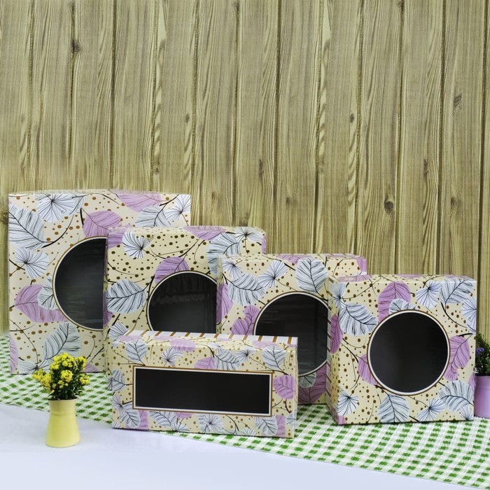 

Kotak / kardus / dus / box Bunga 20 x 20 cake,lapis legit (BB002) - 22x22x8