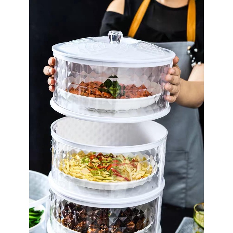 Tempat makan 4susun Tudung saji 4 susun Rak makanan 4 tingkat 4 layer MURAH MEDAN