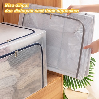 Jual 110L Storage Box Multifungsi Frame Baja Baju Penyimpanan tahan air