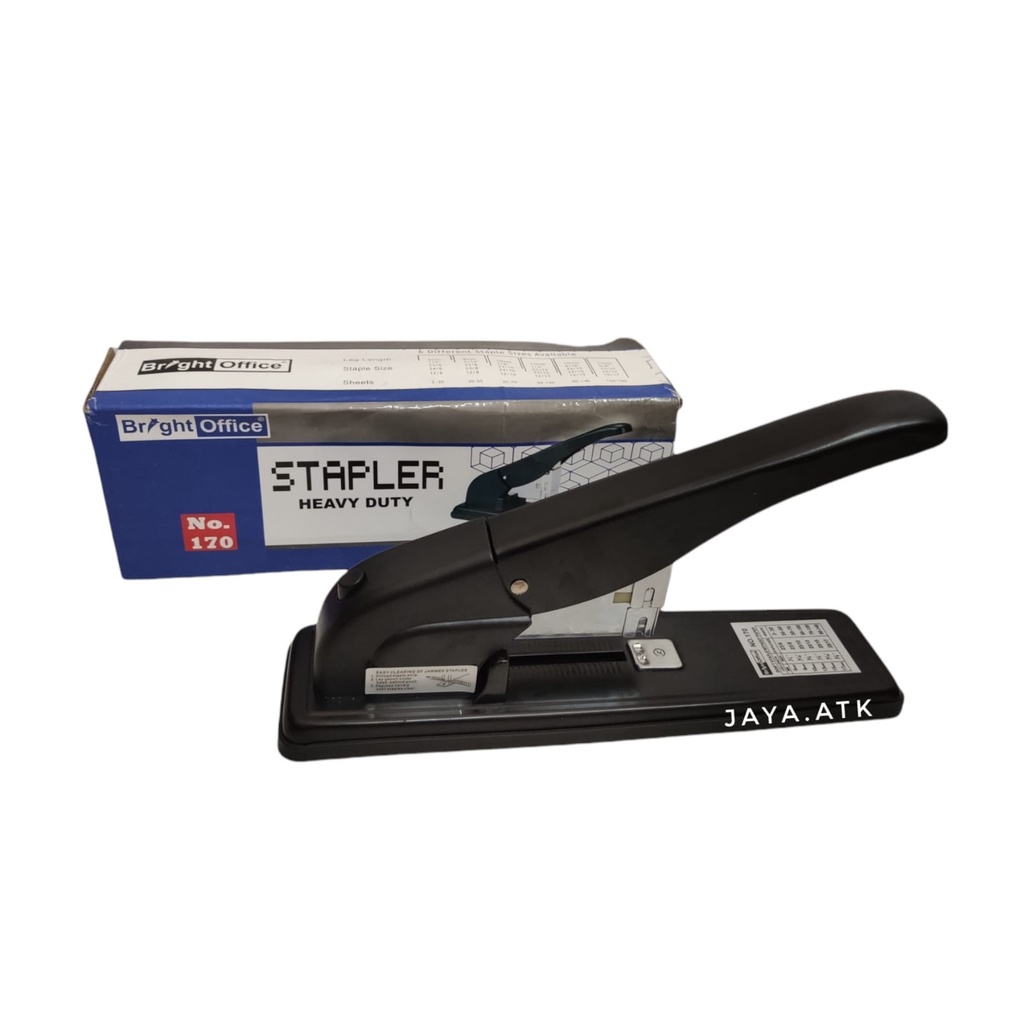 STAPLER STAPLES JILID HEAVY DUTY 150 LBR HEKTER FOTOCOPY BRIGHT OFFICE