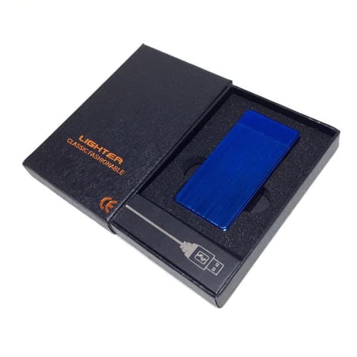 Terbaru KOREK API ELEKTRIK USB 9418 BLUE CHARGER KOREK LISTRIK FINGER PRINT