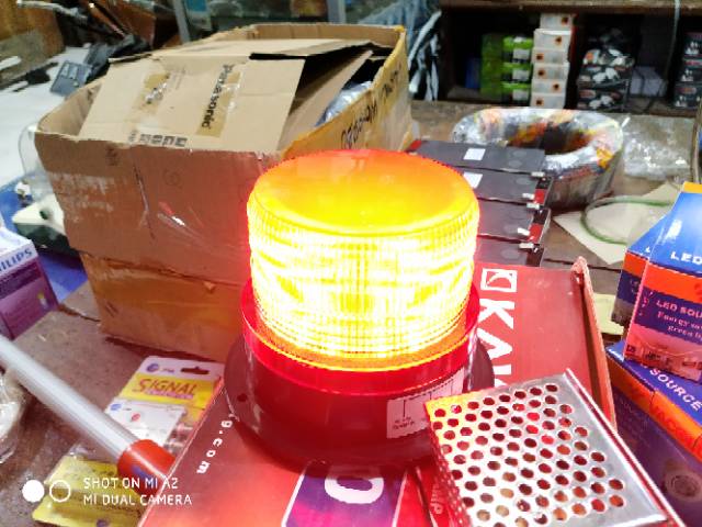 warning light led lampu peringatan 12 volt 24 volt lampu kedap kedip lampu perhatian blitz led flash