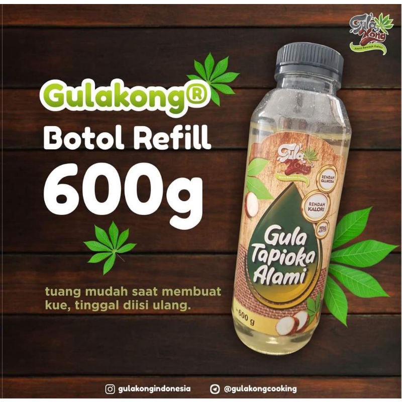 

gula tapioka gulakong 600ml gula diabet gula diet gula rendah kalori