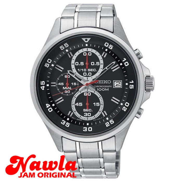 Seiko Quartz SKS627P1 Chronograph Black Dial - Jam Tangan Pria SKS627