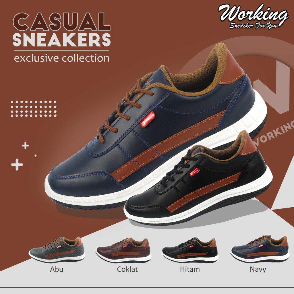 Working Sneakers For You Sepatu Pria Kasual CB-01