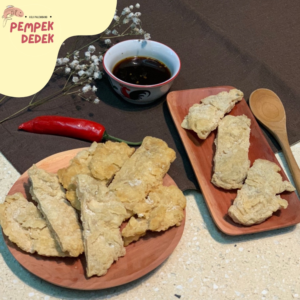 

Pempek Crispy Paket Frozen 10 pcs + cuko - PEMPEK DEDEK - 100% ikan tenggiri