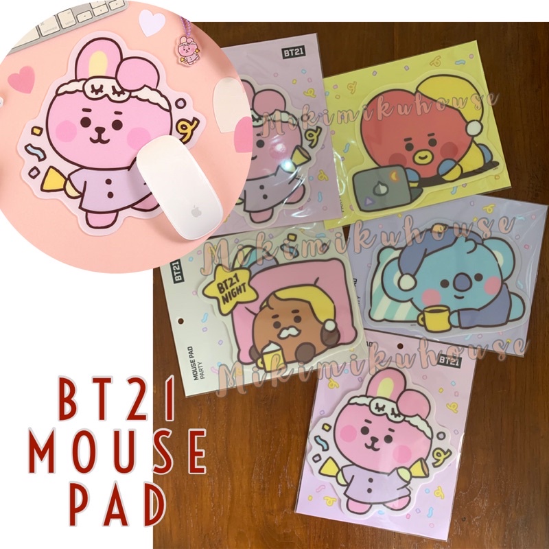 MONOPOLY BT21 MOUSE PAD PARTY JELLY CANDY BABY LITTLE BUDDY MININI BTS TINYTAN