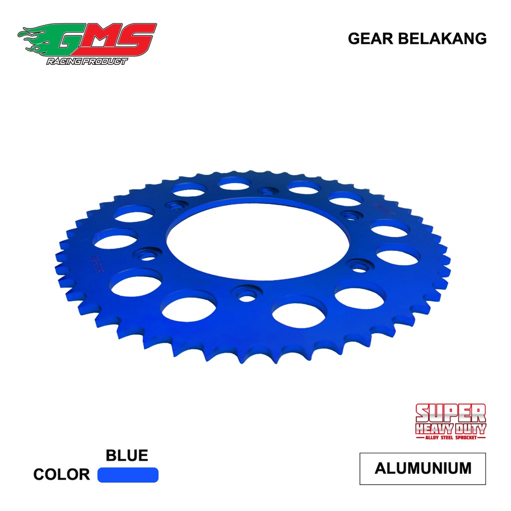 GEAR BELAKANG CRF150 520-51T BLUE BAHAN ALUMUNIUM