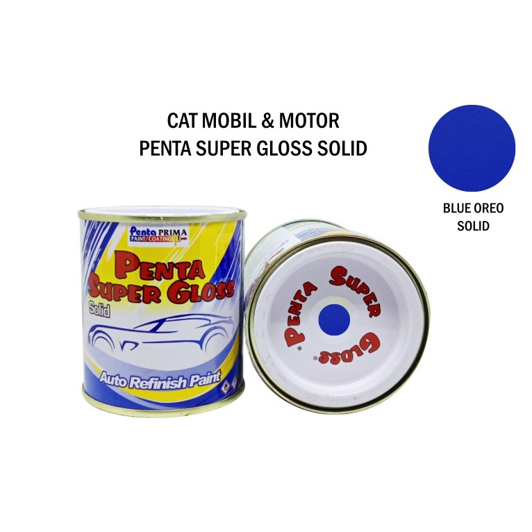 CAT PENTA BLUE OREO 5220 200 gram - penta super gloss blue - cat penta biru - cat mobil biru - cat motor biru