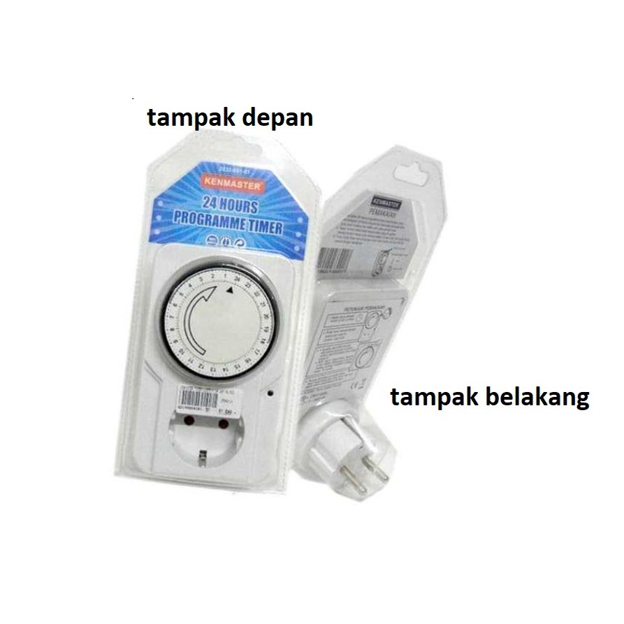 Timer colokan listrik auto ON OFF serba guna u/ cas hp laptop lampu teras pompa air dorong dll