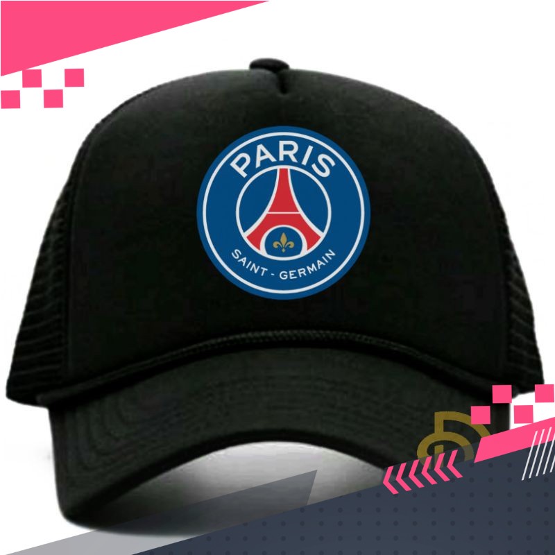 Topi Trucker/Jaring PSG/Topi PSG (Paris Saint-Germany)