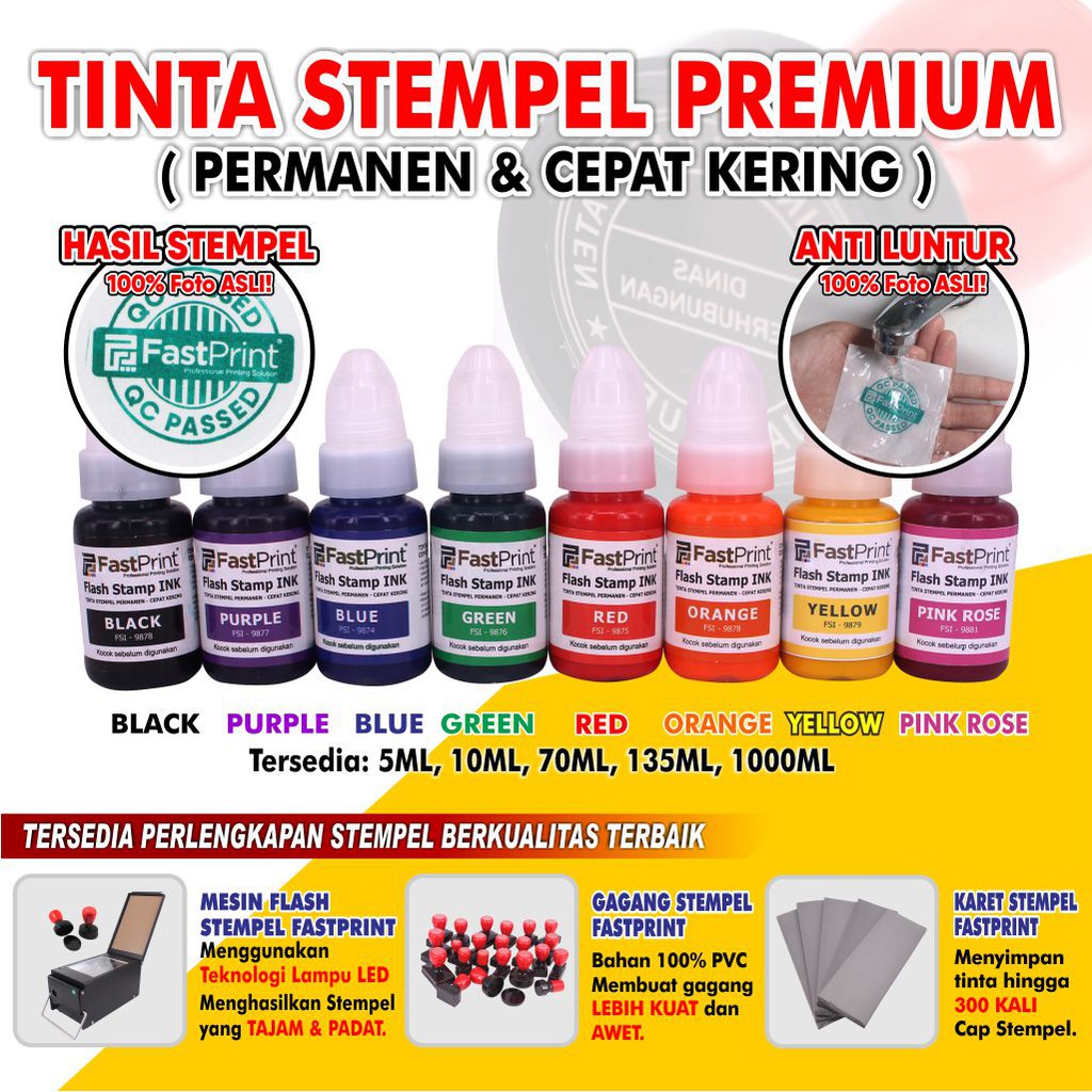 Fast Print Tinta Stempel Flash 70 ML