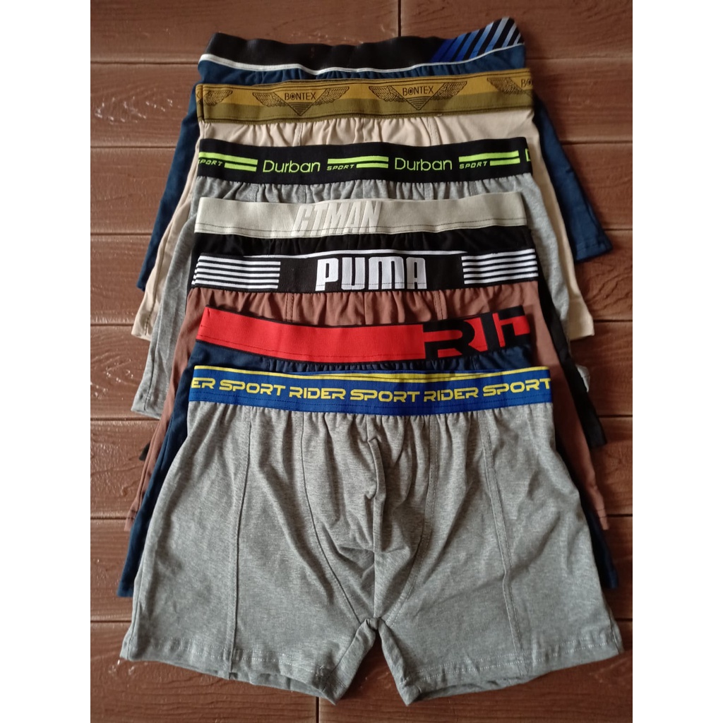 PROMO ISI 6 PCS !!! BOXER PREMIUM MIX BRAND RANDOM  || CELANA DALAM PRIA PREMIUM || SEMPAK PREMIUM