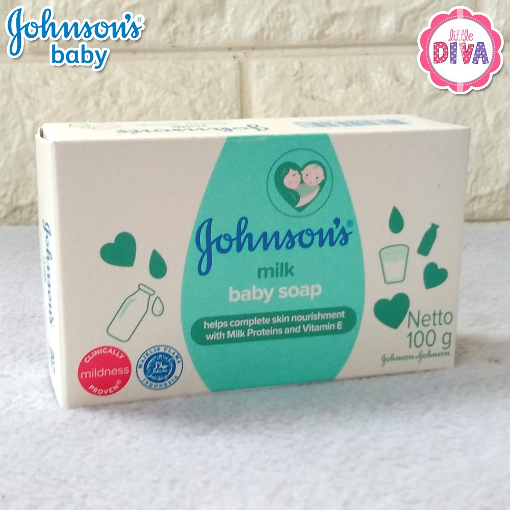 Johnson's Baby bath Soap Blossoms Milk sabun mandi bayi batangan 100gr ens