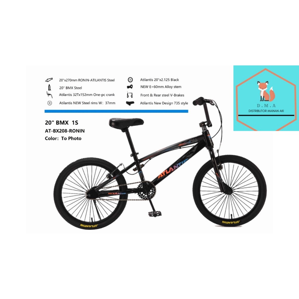 Sepeda Anak Laki BMX ATLANTIS RONIN 20 Inch