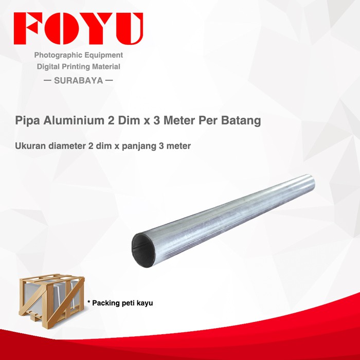 Jual Pipa Aluminium 2 Dim x 3 Meter Per Batang Indonesia|Shopee Indonesia