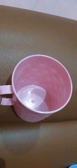 Gelas Gagang Tikar Warna Gelas Plastik 1 Lusin Cangkir Plastik Warna