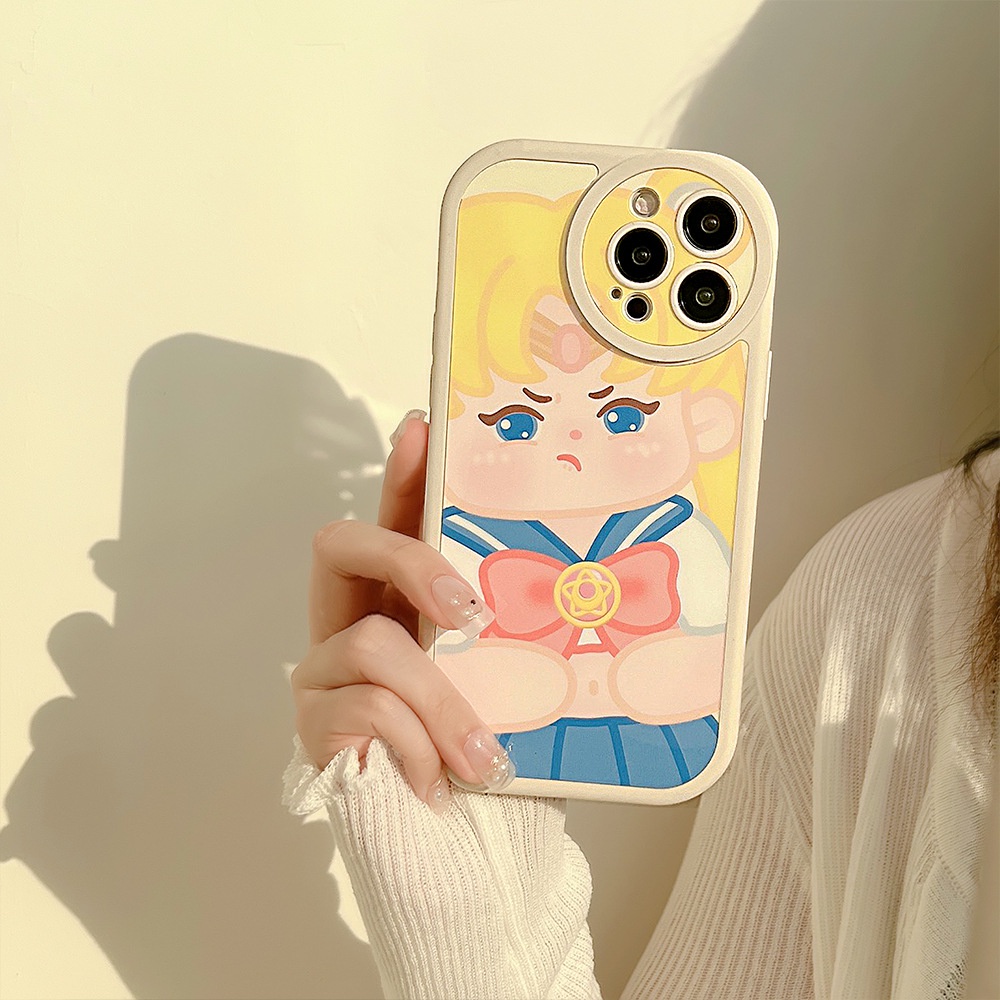 Soft Case TPU Transparan Shockproof Motif Sailor Moon Untuk iPhone 13 13pro 13prm 11 7Plus 8Plus Xr XS 13 12pro Max