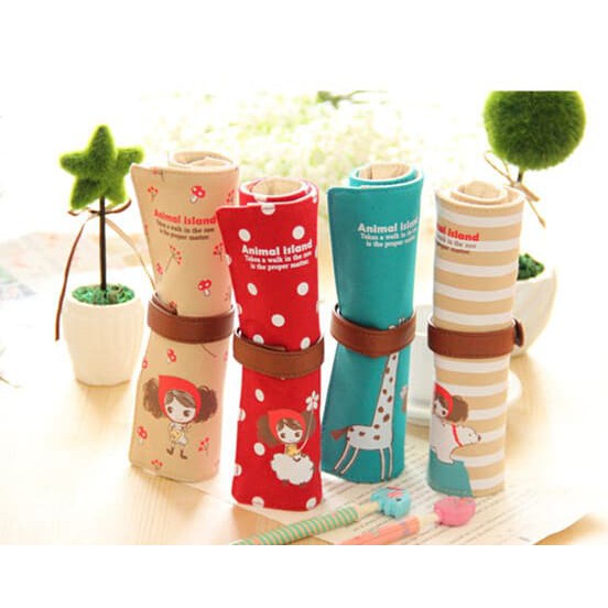 

ON SALE!! ROLL PENCIL POUCH / TEMPAT PENSIL DOMPET KUAS GULUNG