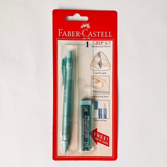 

Promo Bulan Ini Pensil Mekanik Faber Castell Grip 0.7 Real Mechanical Pencil Mint Blue Terbatas