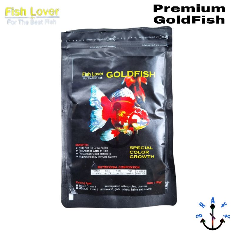 Pakan Ikan Pelet Ikan koki Oranda Premium GOLDFISH Medium Floating Type