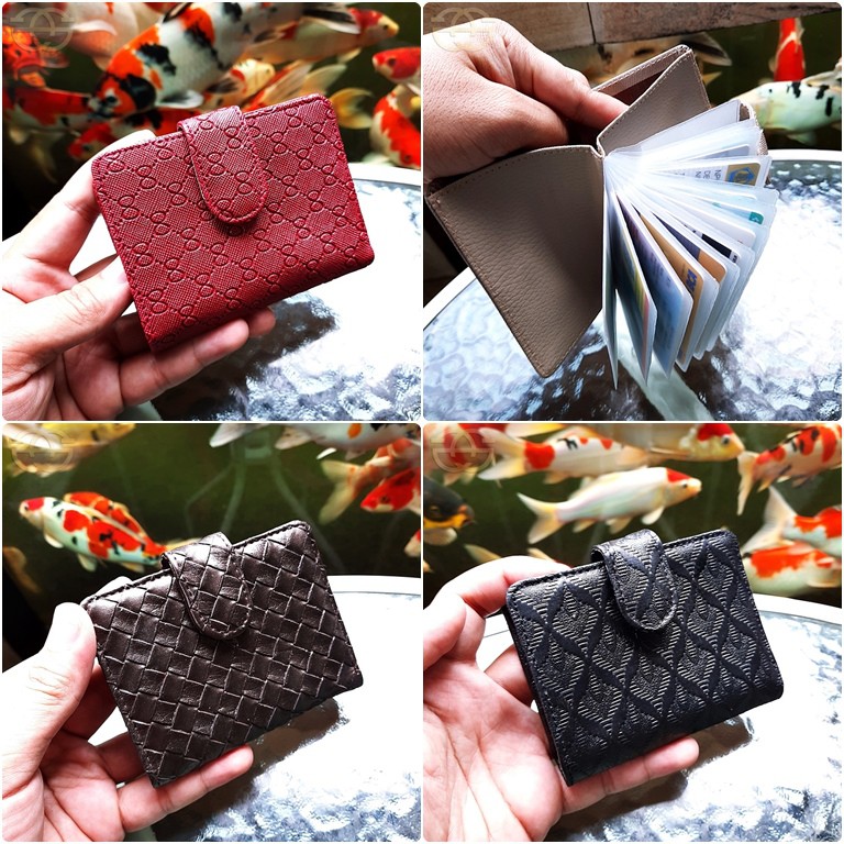 Fashion Dompet Kartu x6565 Kancing 1 Card Holder slot kartu 14  slot uang kertas