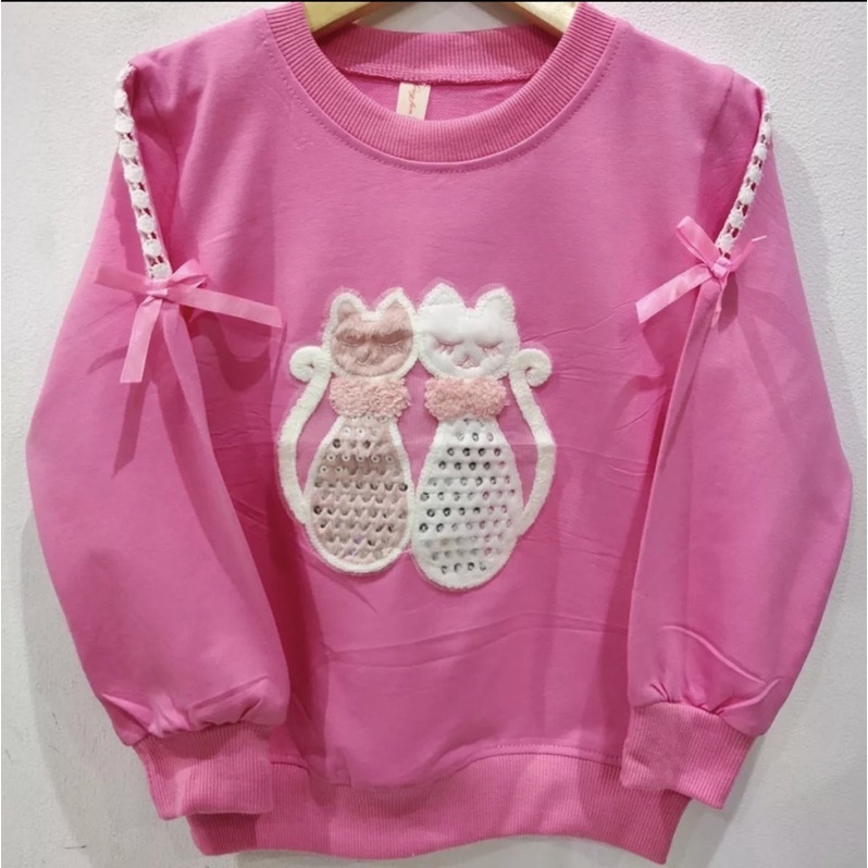 Kaos anak perempuan 6-12 Tahun/Sweater anak perempuan import/Kaos anak perempuan lengan panjang