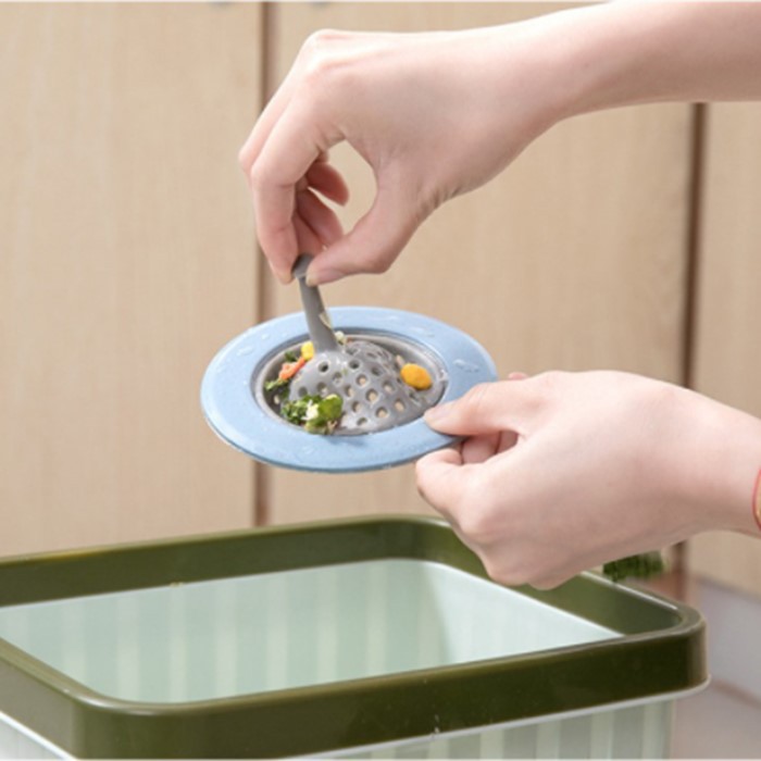 SHOPELLO - Saringan Saluran Wastafel Wastafel Kitchen Sink Colander Silicone Hair Catcher