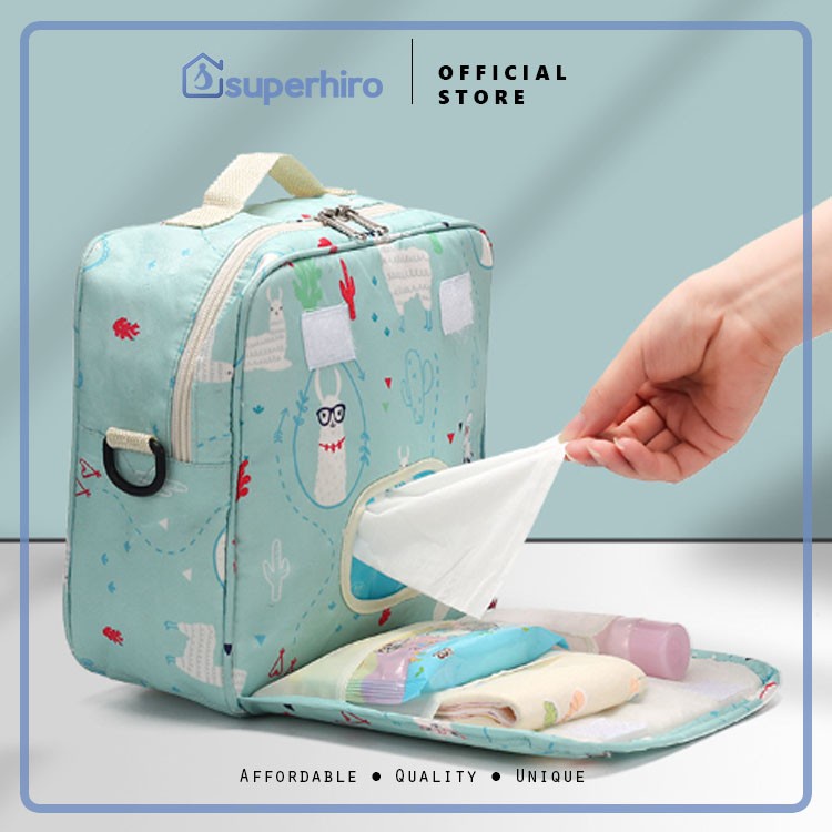 Tas Bayi Multifungsi Baby Diapers Bag Organizer Tali Selempang Premium