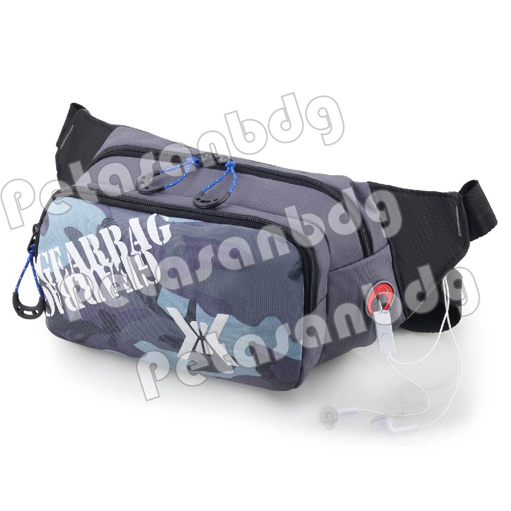 RTM - Gear Bag X Camouflage Waistbag WITH EARPHONE HOLE