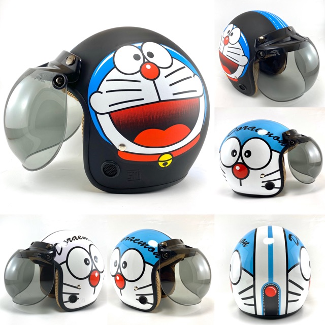 Helm Bogo Retro Dewasa Motif Band Series Terkece Murah SNI