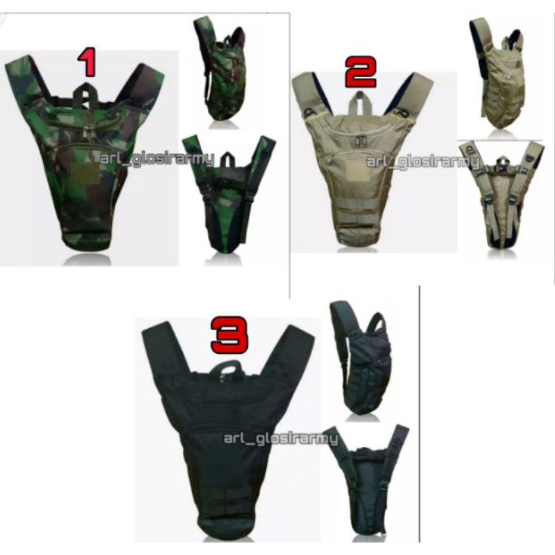TAS SEPEDA MINI TERBARU./TAS PUNGGUNG HYDROPACK TRAILL TACTICAL ARMY.