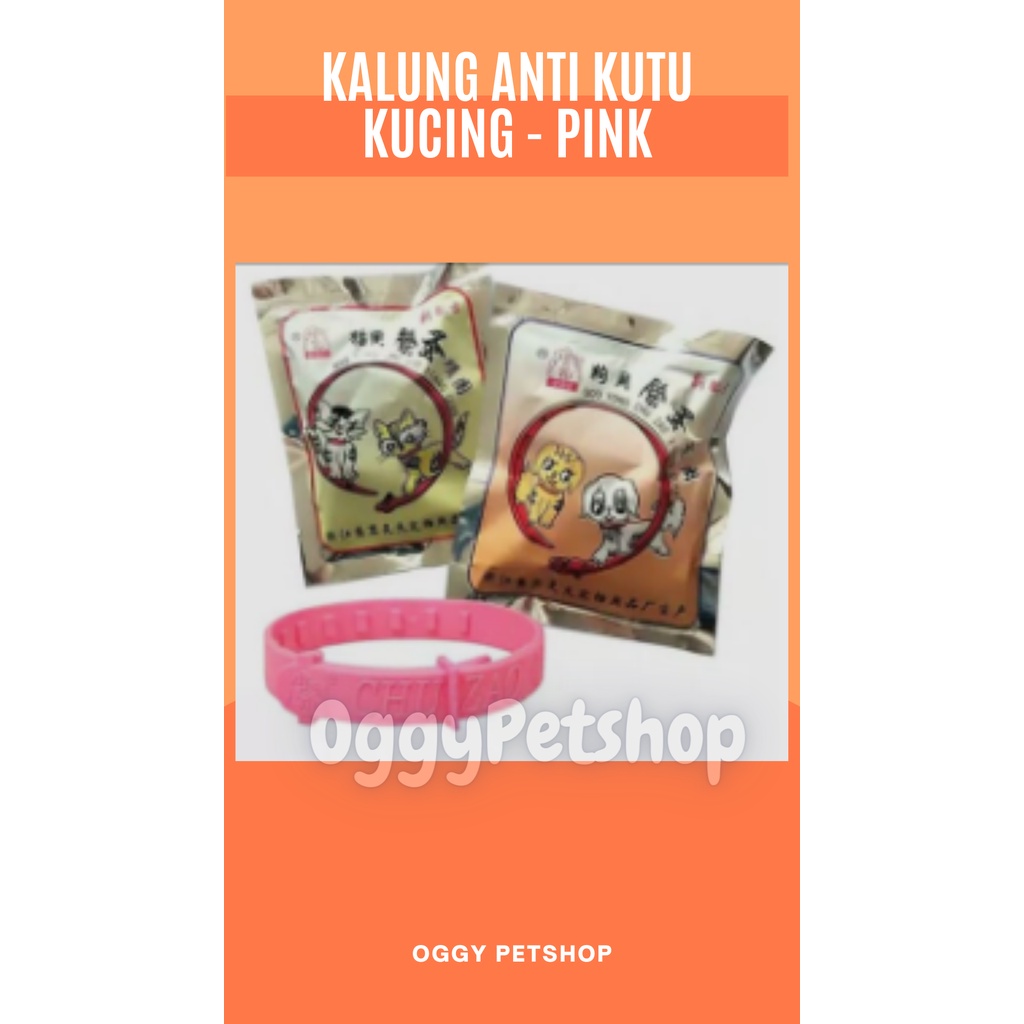 Kalung anti kutu kucing (Cat Flea Circle &amp; Mao Quan) Varian Warna