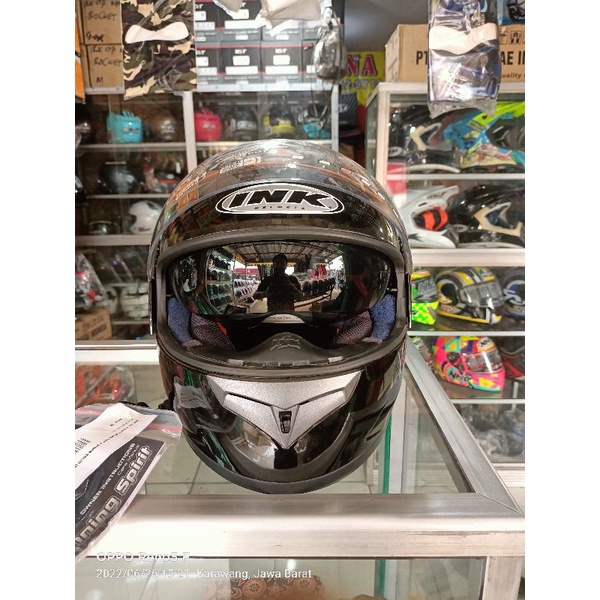 helm ink cl 1 blak glosy doble visor...100% original termurah