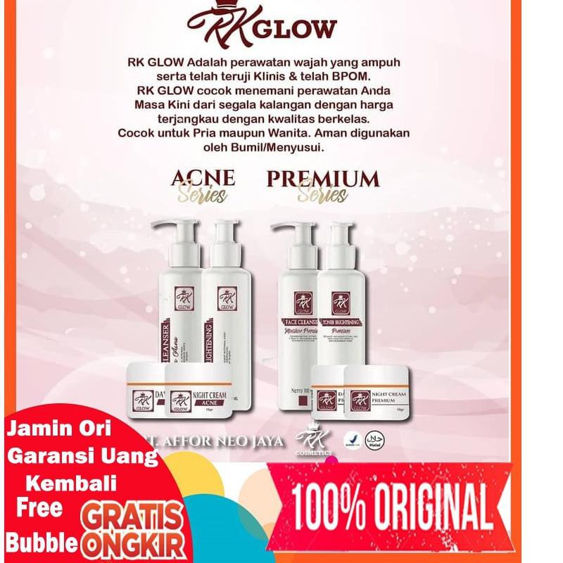 7RL Promo Cream Rk Glow Premium / Rk Glow Acne Bpom Original 100%✱ (Stock Banyak)