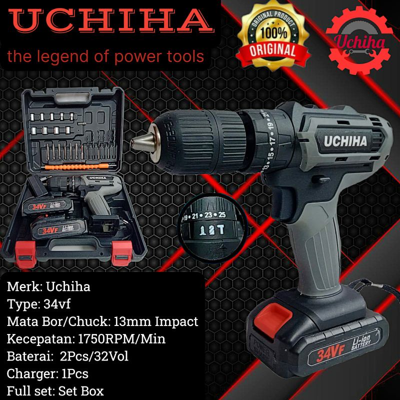 Jual Reaim Tools Cordless Impact Wrench Mesin Bor Baterai Cordlees Uchiha Impek Impak Wrench