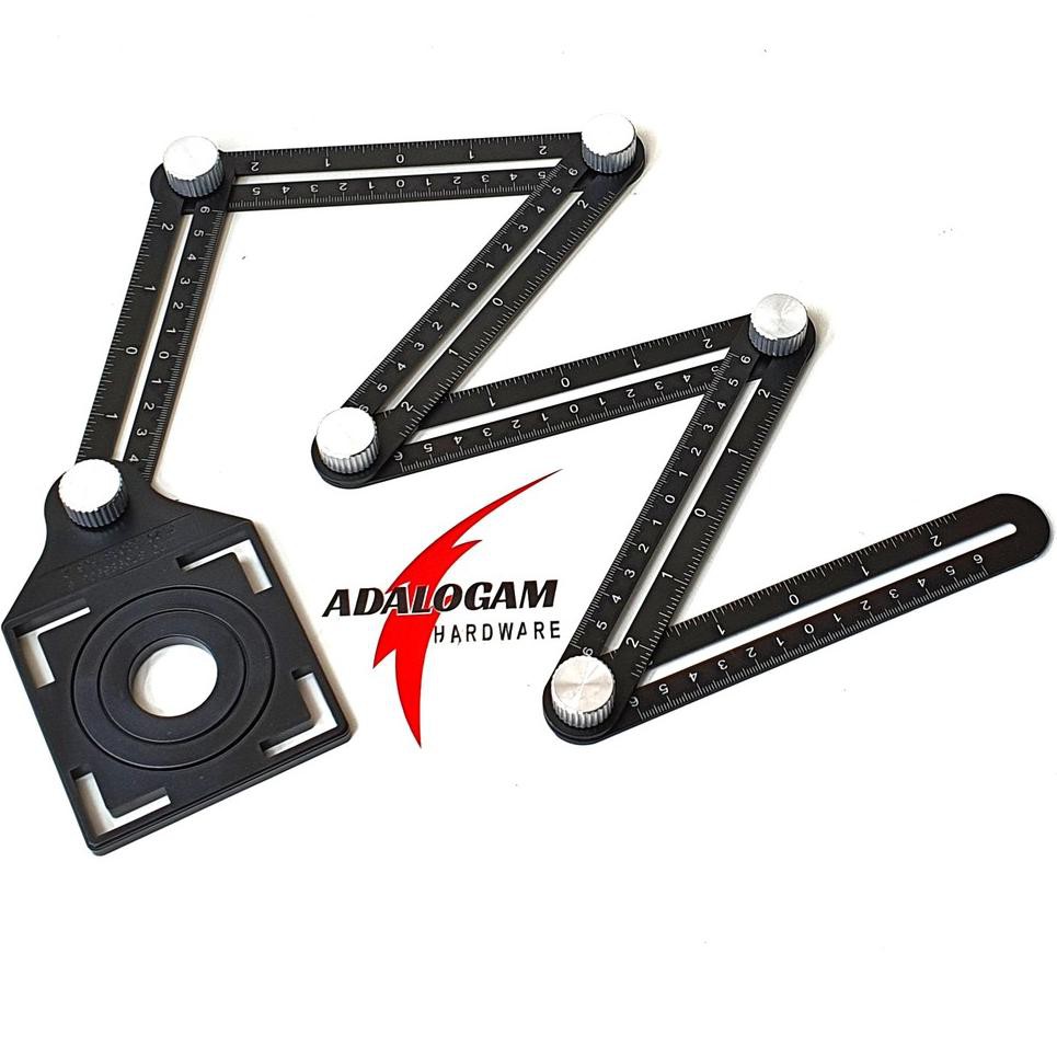 

PROMO!!!! SOLID Penggaris Siku Multifungsi 6 Titik - Adjustable Ruler Keramik MUlti Guna