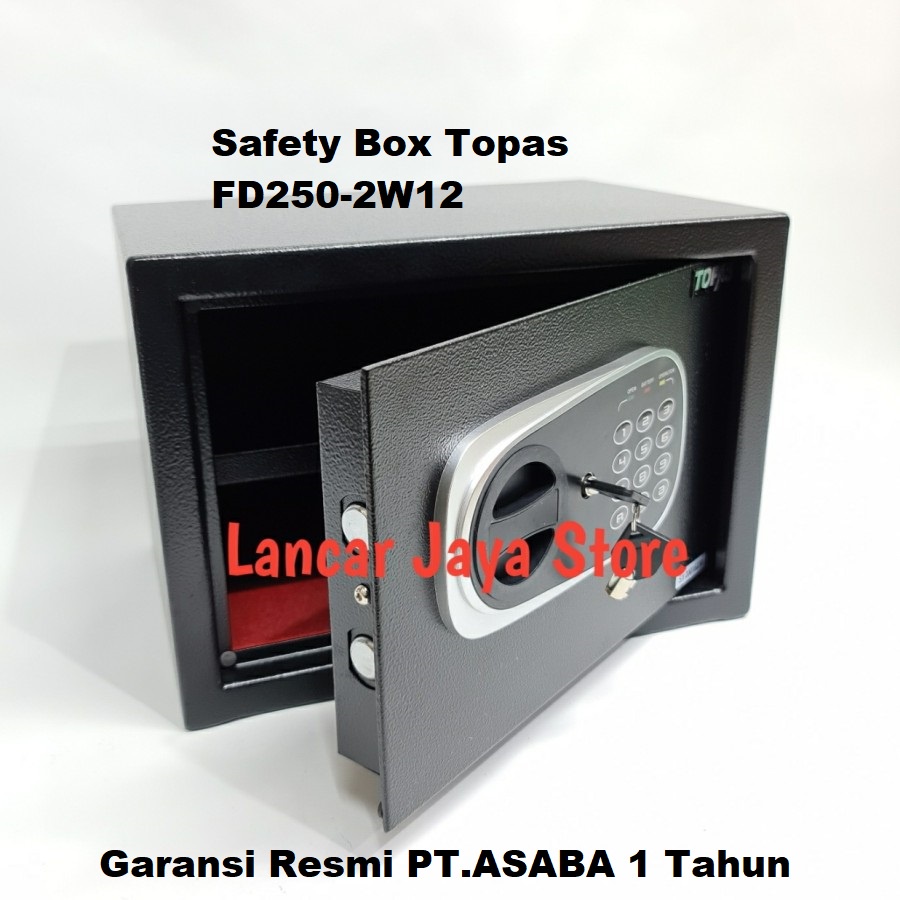 Safe Deposit Box/Cash Box/Safety Box/Brankas Digital Topas FD250-2W12 - Hitam