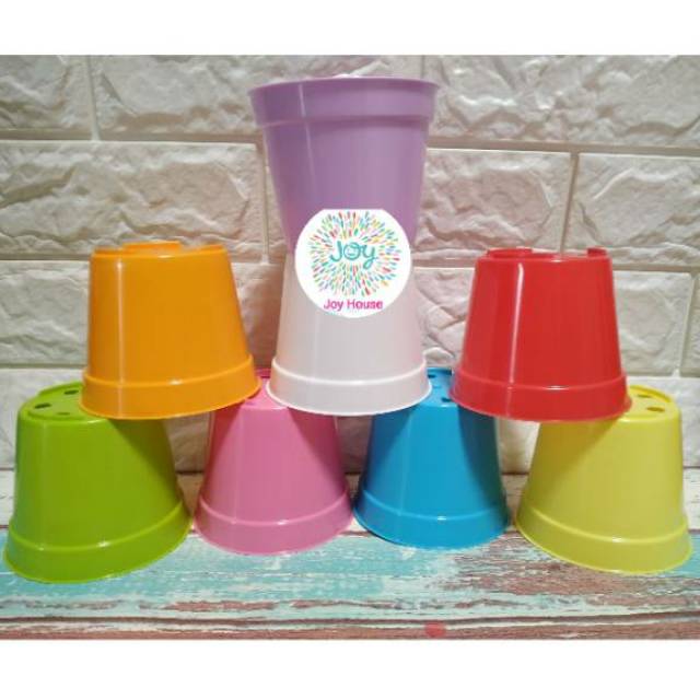 10cm Pot  NKT Pot  warna  warni  Pot  bunga Pot  sukulen Pot  