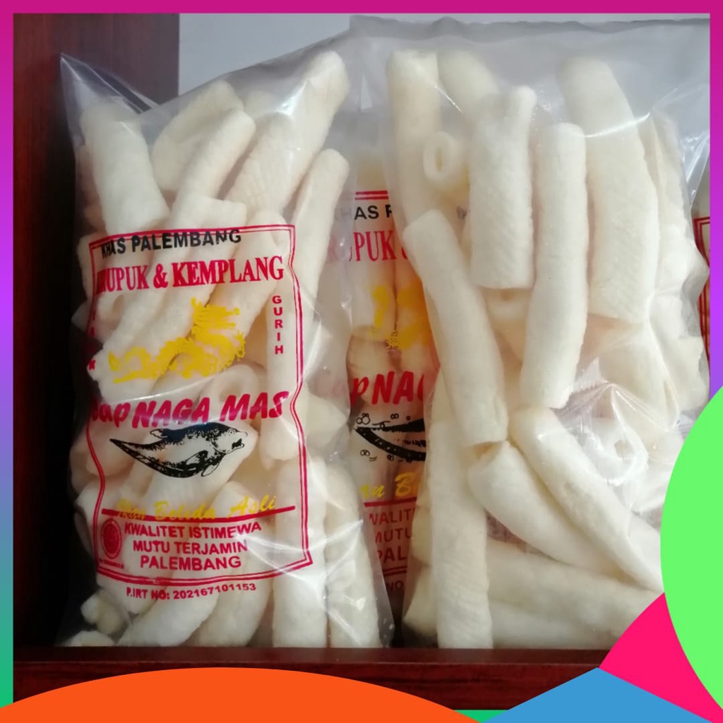 

Kerupuk Usus 250 Gram Asli Palembang Kerupuk Dan Kemplang Naga Mas Khas Palembang