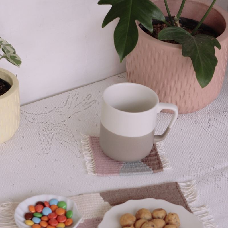 Mina woven coaster tatakan gelas aestetik