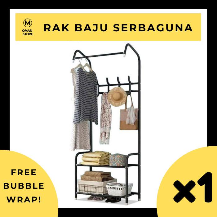 Utari | Rak Baju Gantung Besi Portable Murah Awet Kokoh Lemari Pakaian Mini