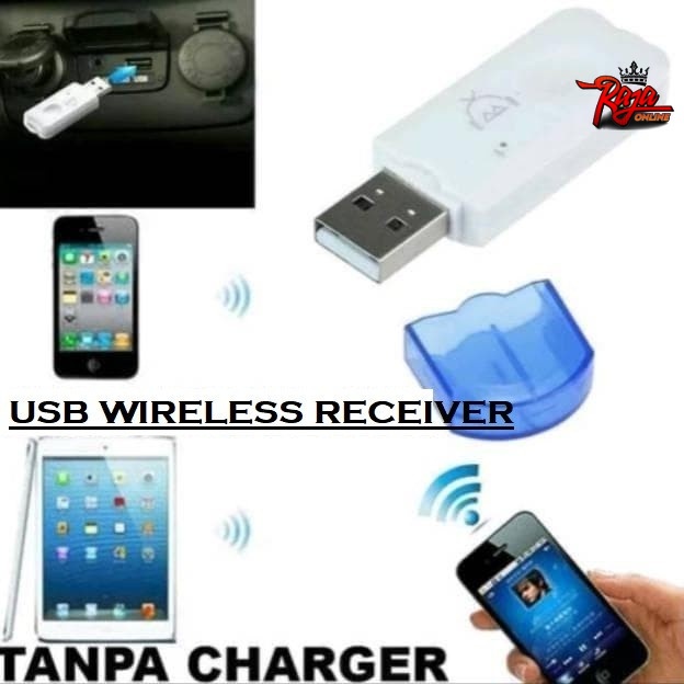 USB Wireless Dongle Bluetooth Koneksi Adapter Audio Receiver NEW