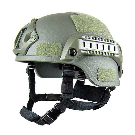 TERMURAHHHH Helm Airsoft Gun Helm Tactical Airsoft Gun Paintball CS SWAT - hijau army