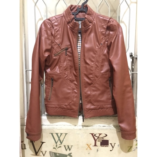 Jaket Kulit Wanita AKO ORIGINAL Size S (preloved)