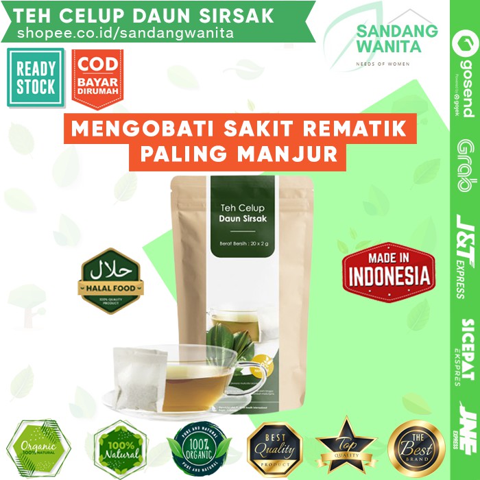 

OBAT REMATIK TEH DAUN SIRSAK CELUP HERBAL ALAMI KUALITAS JAMINAN PREMIUM ORGANIK