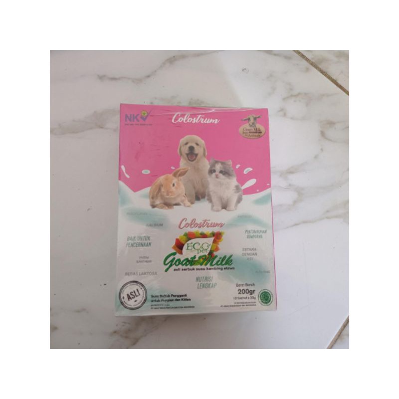 Susu ecopetcoloustrum 200gram(kemasan 1box isi 10pcs)