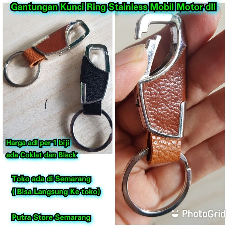 Gantungan kunci Mobil Motor Ring Metal Stainless Cantolan Super