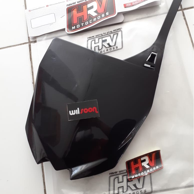 Plat Cover Nomor Yamaha YZF 250 Hitam HRV / Front Number Plates YZF 250 HRV